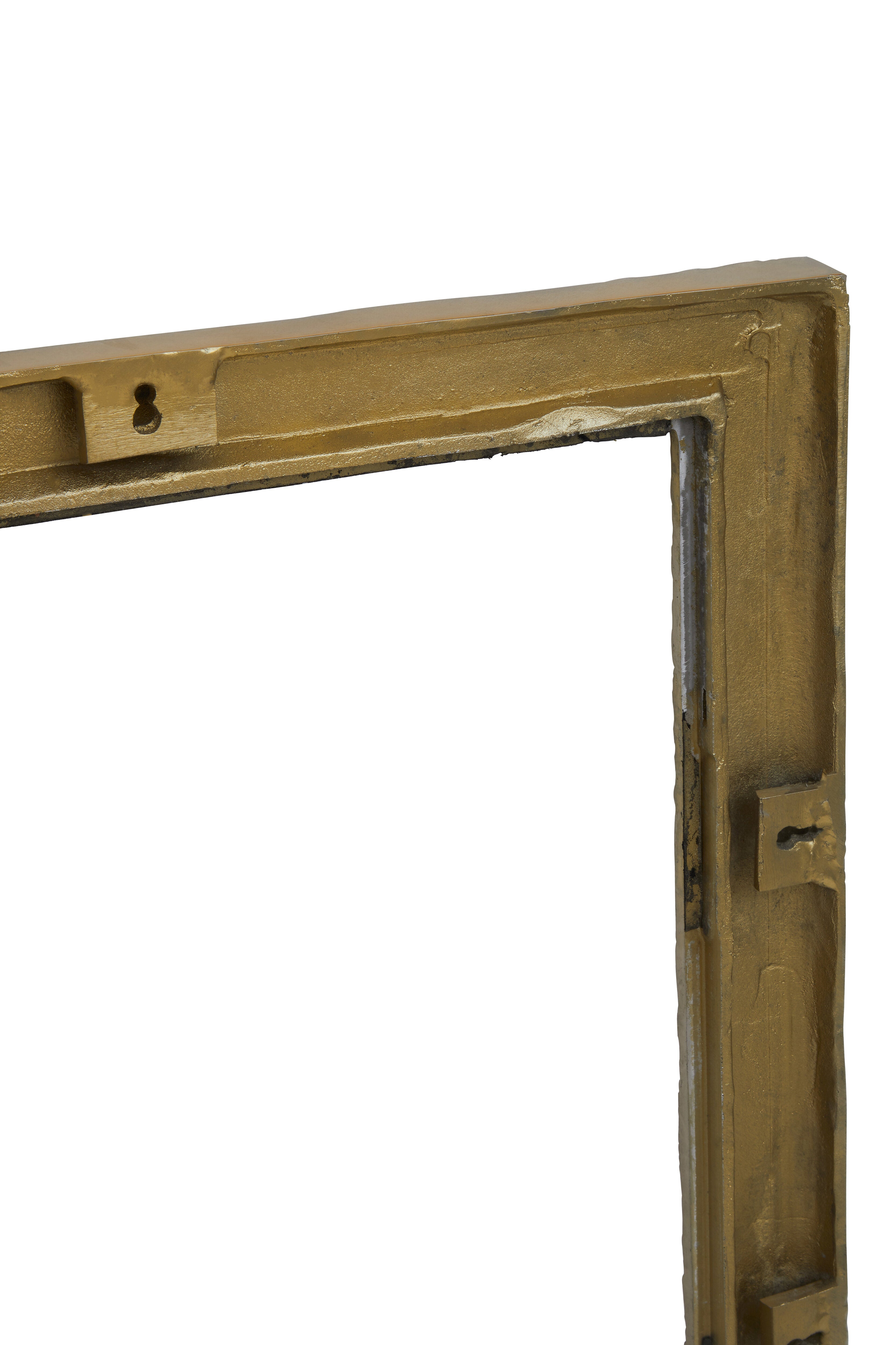 Koby Textured Gold Rectangular Wall Mirror